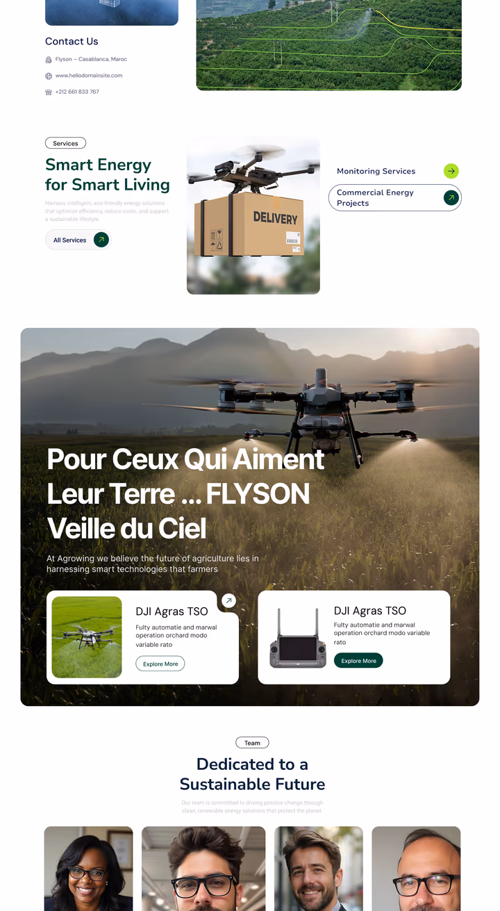 Site Flyzon — version bureau
